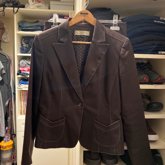 Eli Tahari Brown Suit Size 10 - Picture 1 of 4
